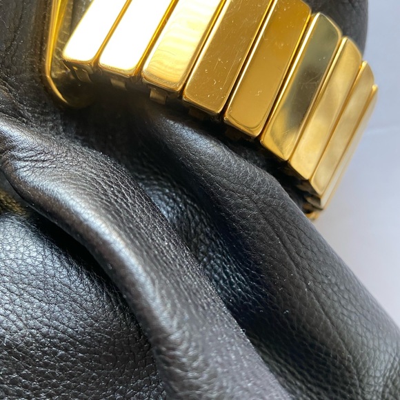 Michael Kors Black Leather Bag with Gold Hardware - Picture 10 of 16